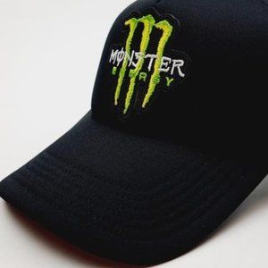 FOX Racing Monster Energy Foam Trucker Mesh Snapback Cap Hat Embroidered Patch